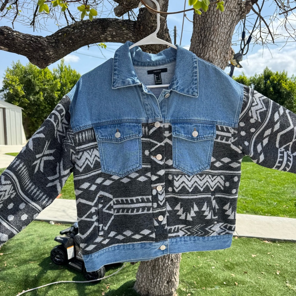 Western denim trucker jacket from Forever 21